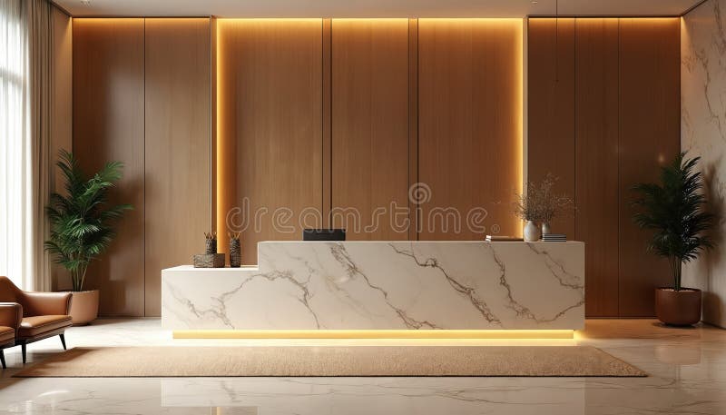 Commercial lobby stone restoration
